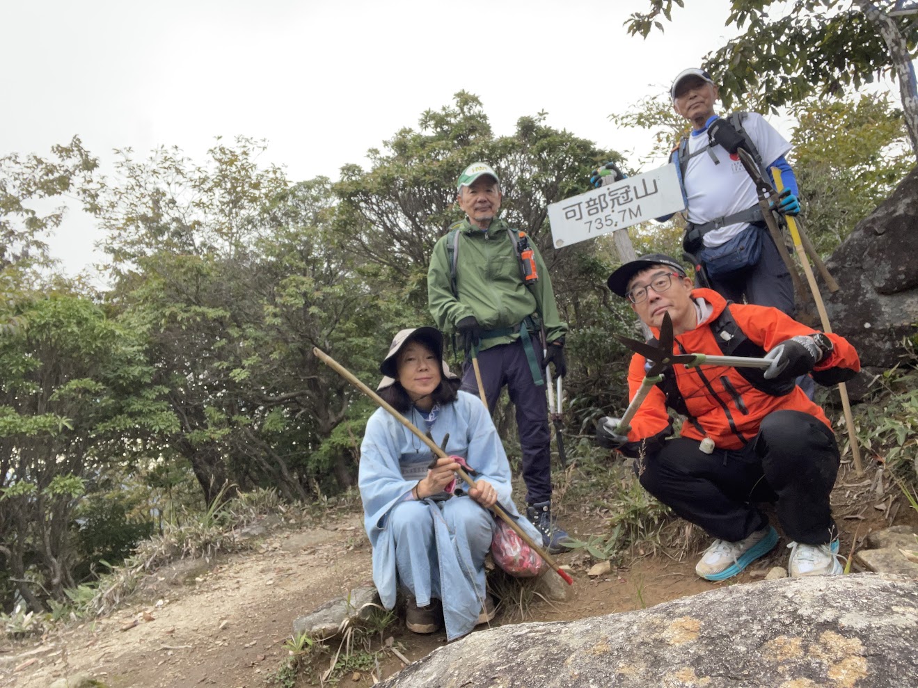 10/22（水）広島コースNo９逆打ちの堂床山の激登り激下りで大奮闘♪※倒木情報あり
