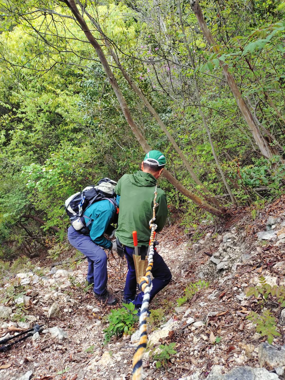 4/23（水）ロープ張り替え職人がゆく！高見山下り＠宮島コースNo.17