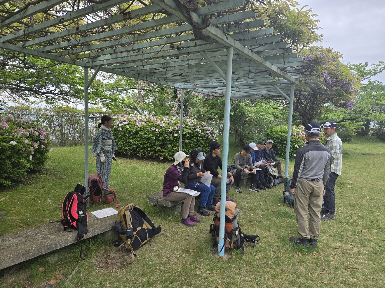 4/26（日）小雨降るなか山歩き入門講座Ⅷvol.1開講＠鈴ケ峰！
